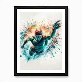 Swimmer In The Water Art Print