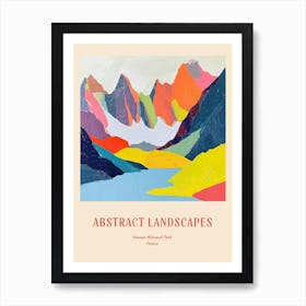 Colourful Abstract Vanoise National Park France 3 Poster Art Print