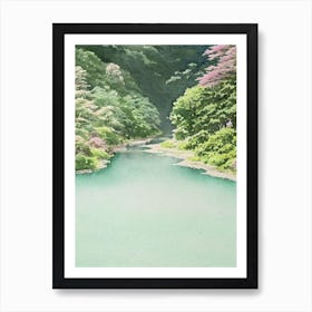 Fuji Hakone Izu National Park Japan Water Colour Poster Art Print