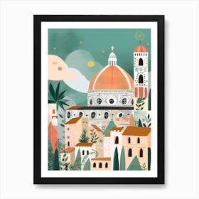 Florence, Italy Illustration Art Print