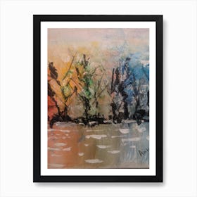 Abstract Painting, Impressionist Painting, Acrylic On Canvas Art Print