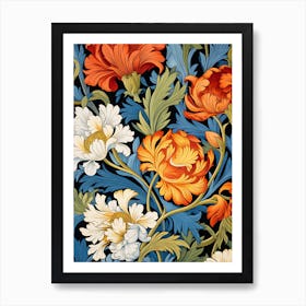 Wallpaper Floral Pattern 4 Art Print