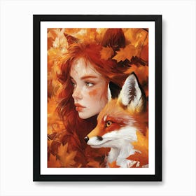 Fox And Girl 3 Poster