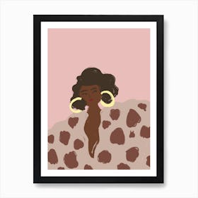 The Proud One Pink Woman 2 Art Print