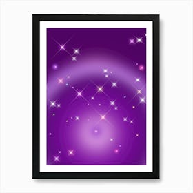 Relaxing Gradient - Aura Purple Art Print