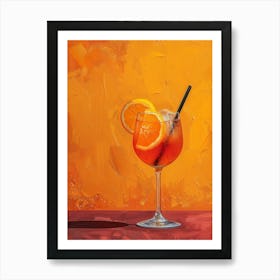 Aperol Spritz Orange 28 Art Print