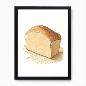 Soybean Bread Bakery Product Quentin Blake Illustration 1 Art Print