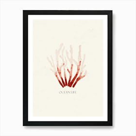 Red Coral Art Print