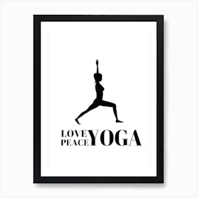 Yoga Love Life Art Print