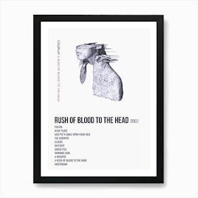 Rush Of Blood To The Head Coldplay Art Print