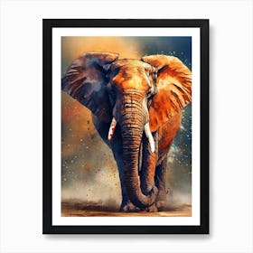 Elephant Painting Art Print