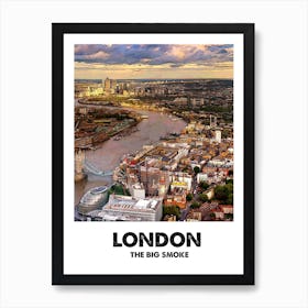 London, City, Print, Art, Landscape, England, Home Decor, Wall Print 2 Art Print