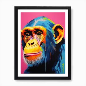 Monkey Pop Art 3 Art Print