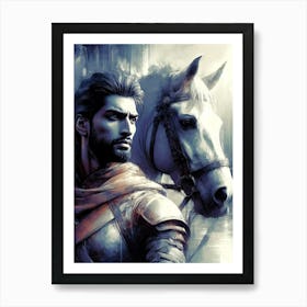 Creative Horse Beauty Illustration Nr 15 Art Print