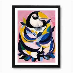 Penguin In Meditation Art Print