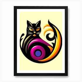 Feline Cat Creative Artwork Illustration 51 Art Print