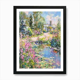  Floral Garden Enchanted Pond 1 Art Print