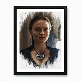 Sansa Stark Game Of Thrones Paint Art Print