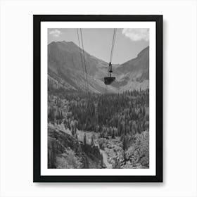 Aerial Tram Leading From Mine To Mill, Topography Is Such That This Is The Most Efficient Means Of Transporting Ore Ove Art Print