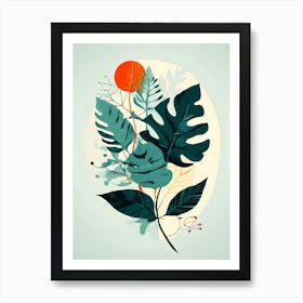 Tropical Leaves 15 Art Print