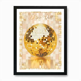 Disco Ball 39 Art Print