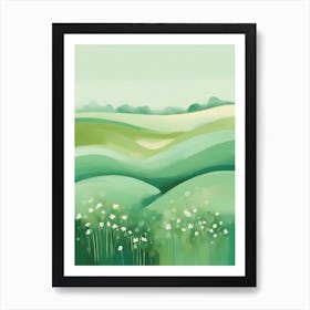 Green Field Art Print