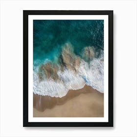 Ocean Waves At The Beach Art Print