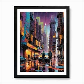 'Neon City' Art Print