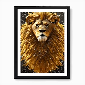 Golden Lion Art Print