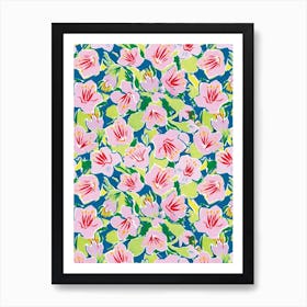 Vibrant Hibiscus Print Art Print