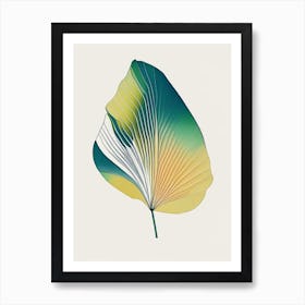 Ginkgo Leaf Abstract 4 Art Print