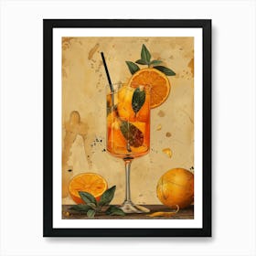 Aperol Spritz Orange 114 Art Print