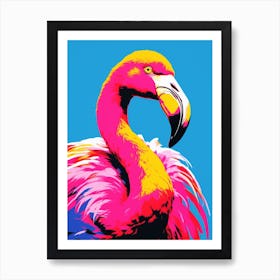 Andy Warhol Style Bird Flamingo 4 Art Print