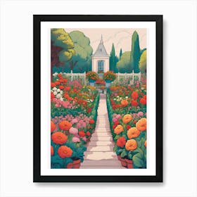 Garden Of Flowers Art Print