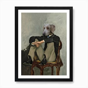Mister Figaro The Dog Pet Portraits Art Print