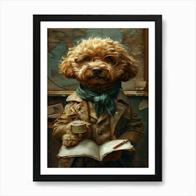 Dog In A Suit Art Print