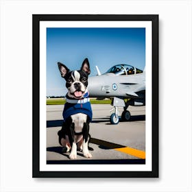 Boston Terrier-Reimagined 125 Art Print