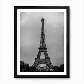 Paris Tour Eiffel Bw Art Print