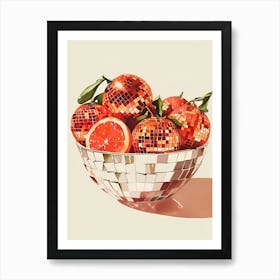 Oranges In A Bowl 2 Art Print