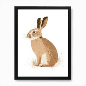 Havana Rabbit Nursery Illustration 1 Art Print