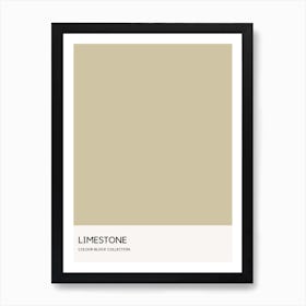 Limestone Colour Block Poster Art Print