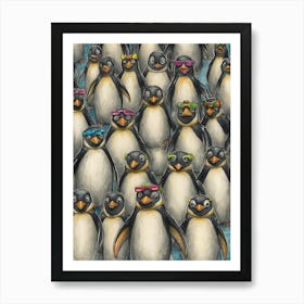 Penguins Art Print