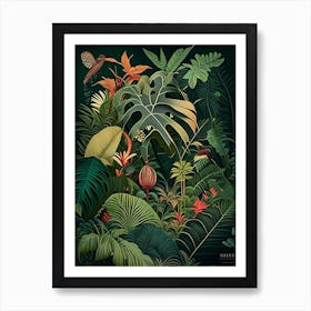 Jungle Adventure 7 Botanicals Art Print