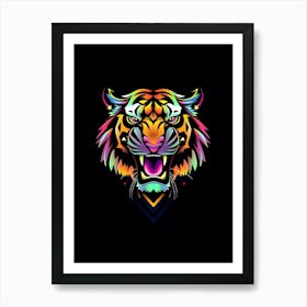 Tiger Head 4 Art Print