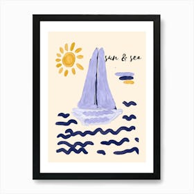 Sun And Sea Art Print