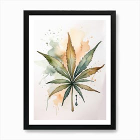 Marijuana Leaf Art Print