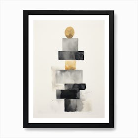 'Black And Gold' Art Print