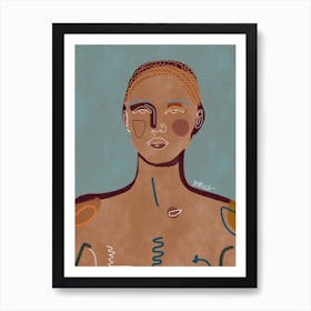 Portrait by mmvce Art Print