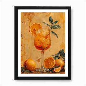 Aperol Spritz Orange 61 Art Print