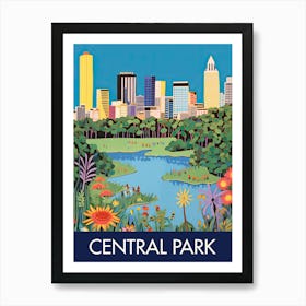 Central Park New York City Travel Print Painting Cute Art Print